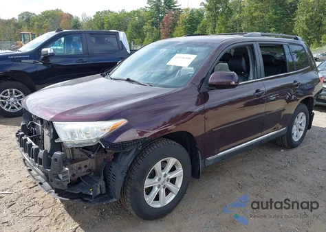 2012 Toyota Highlander Se V6 z USA, uszkodzony, nr VIN 5TDBK3EH1CS173823